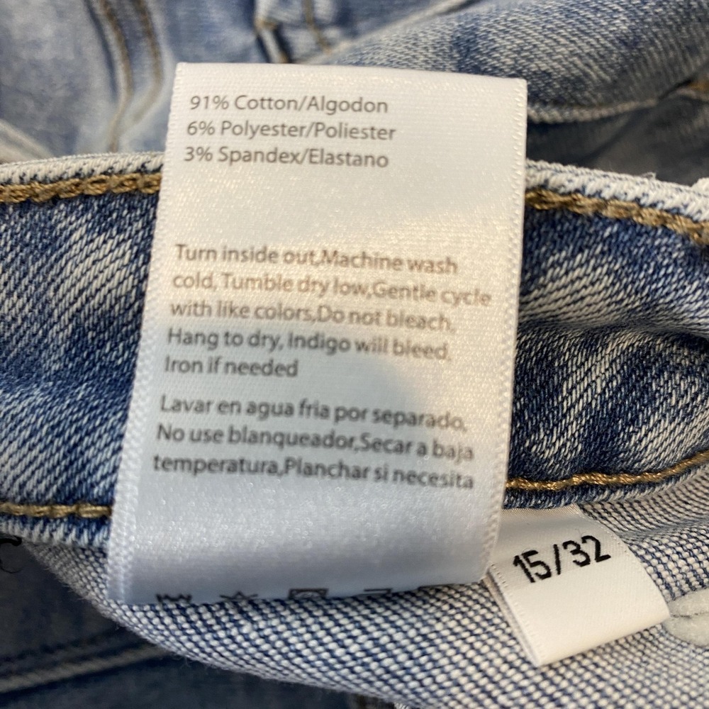 Risen Flare Jeans Womens 15/32 Blue Boho Hippie High Rise Stretch Denim RDP5297 - Picture 6 of 13